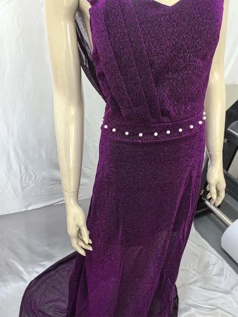 Big Sales Formal Party Long Evening Dress With Split Bridesmaid Gold Color Gowns Dresses