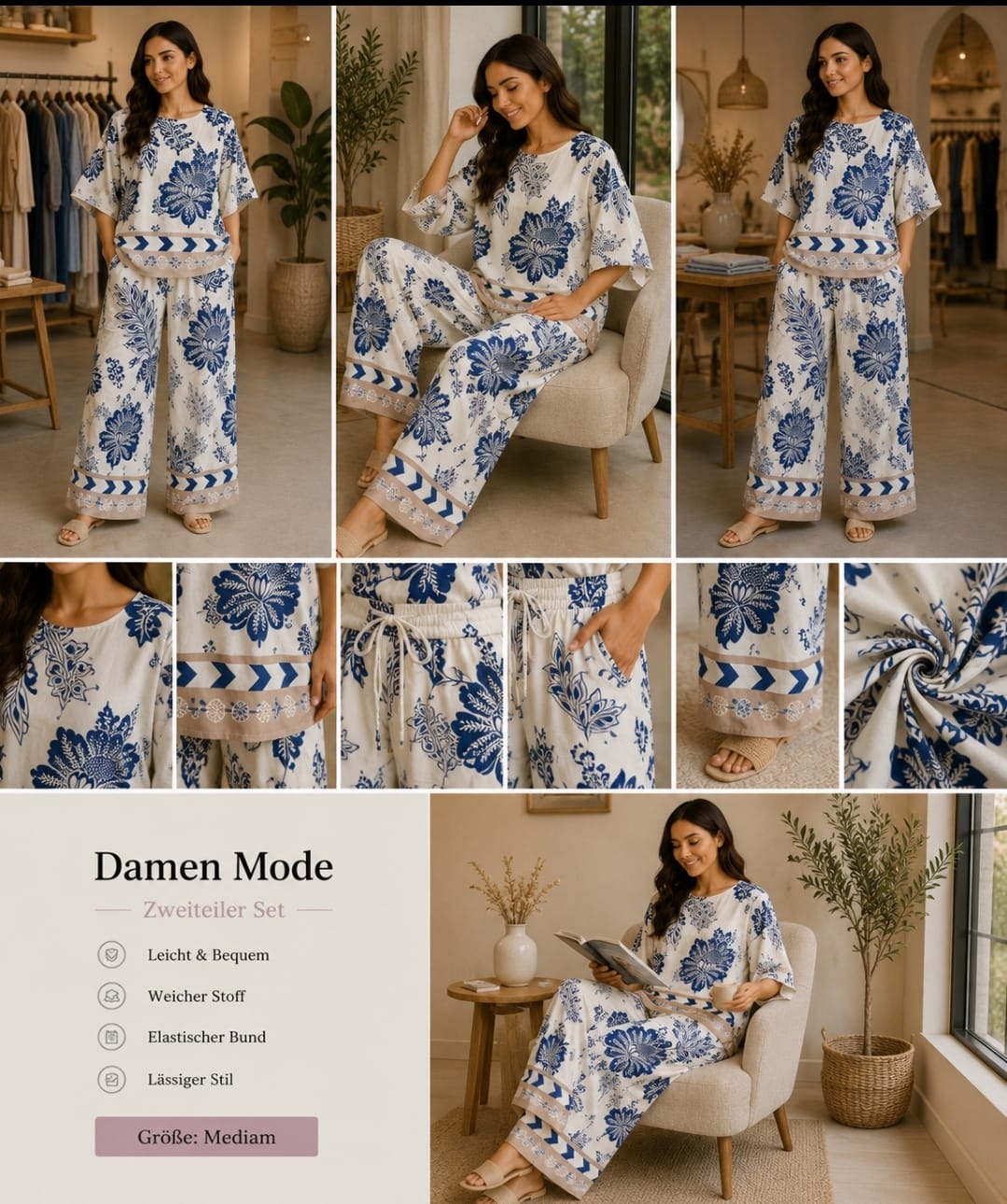 Elegantes Damen-Maxikleid mit Muster پیراهن بلند و شیک زنانه طرحدار