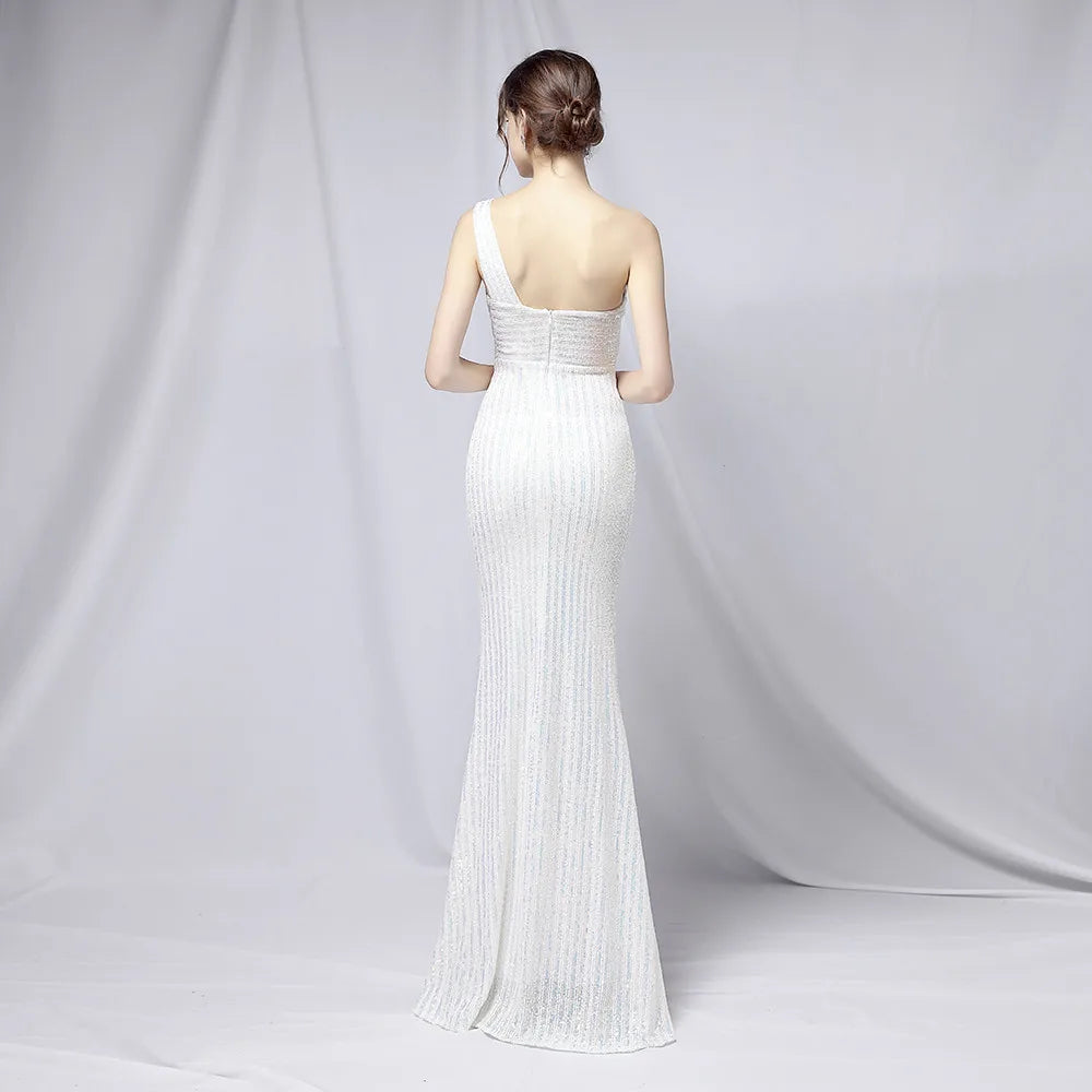 18699# Sexy Long Slimming Toast Bride Heavy Craft Beads Socialite Party Evening Dress