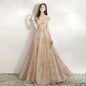 Hot Sale Hight Quality Luxury Evening Dress Beads Sequin V Neck Backless Crystal Party Prom Women Formal Dress