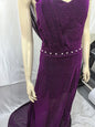 Big Sales Formal Party Long Evening Dress With Split Bridesmaid Gold Color Gowns Dresses