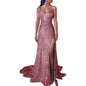 Big Sales Formal Party Long Evening Dress With Split Bridesmaid Gold Color Gowns Dresses
