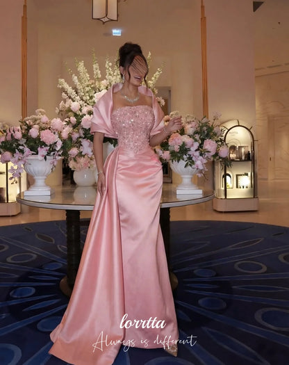 Lorrtta Customized pink Elegant Party Dresses birthday dress festa платье женское vestidos de fiesta Prom Dresses mermaid Dress
