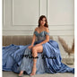 Strapless Elegant Party Dresses Woman Sequins Sleeveless Luxurious Women's Evening Dresses for Special Occasions Removable Dress