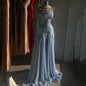 Lucy Dresses Gala Платье Вечернее Women's Evening Dress Blue Prom Dresses for Special Occasions فساتين سهرة Beads A-line Party