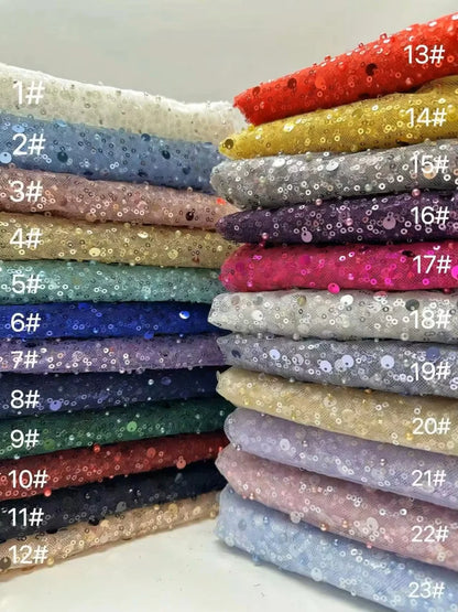 Luxury Sequined Evening Dresses Mermaid Beads Long Sleeve Women Green Formal Prom Graduation Party Gowns for Wedding Customized
