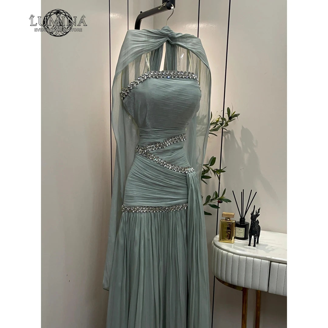 Lumina Women's Evening Dresses Woman for Wedding Party Tulle Custom Made Line A Korean Popular Dress Ribbon Prom Dresses Luxury