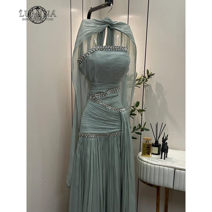 Lumina Women's Evening Dresses Woman for Wedding Party Tulle Custom Made Line A Korean Popular Dress Ribbon Prom Dresses Luxury