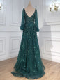 Women Luxurious Elegant Dress Solid Mesh Patchwork Puff Sleeve High Waist V-Neck Party Maxi Dress Lace Evening Prom Club Dresses