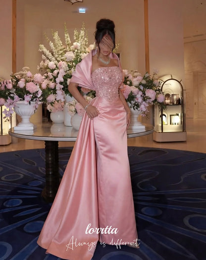 Lorrtta Customized pink Elegant Party Dresses birthday dress festa платье женское vestidos de fiesta Prom Dresses mermaid Dress