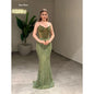 Vows Tube Top Robe De Cocktail Femme Fishtail Skirt Elegant Women's Dresses for Wedding Party Dress Custom Made Sequins