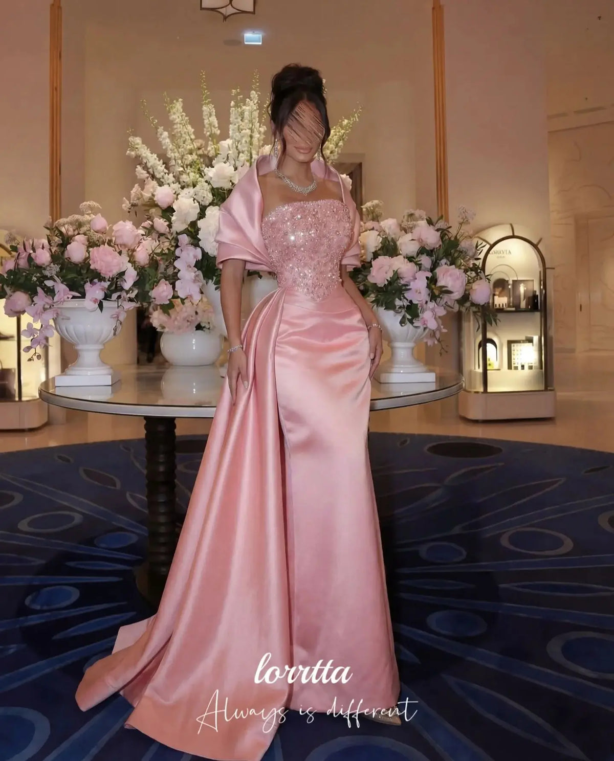 Lorrtta Customized pink Elegant Party Dresses birthday dress festa платье женское vestidos de fiesta Prom Dresses mermaid Dress