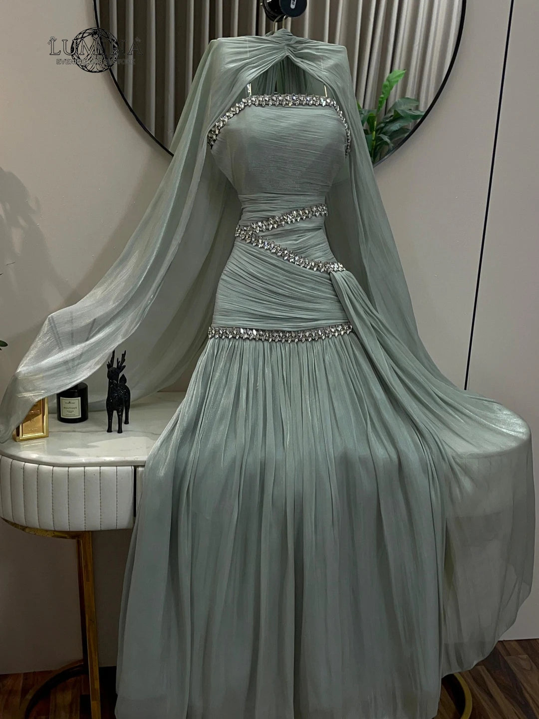 Lumina Women's Evening Dresses Woman for Wedding Party Tulle Custom Made Line A Korean Popular Dress Ribbon Prom Dresses Luxury