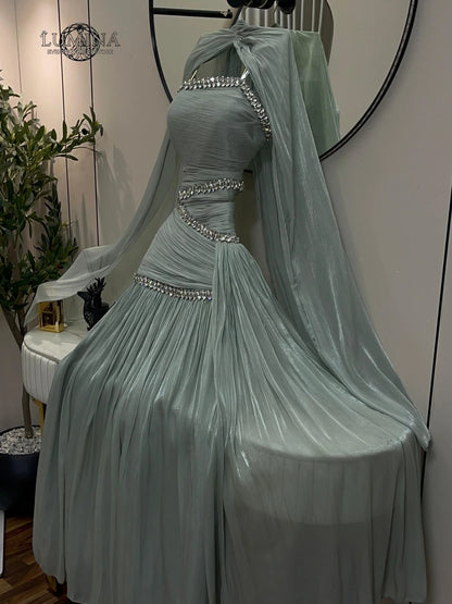 Lumina Women's Evening Dresses Woman for Wedding Party Tulle Custom Made Line A Korean Popular Dress Ribbon Prom Dresses Luxury