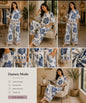 Elegantes Damen-Maxikleid mit Muster پیراهن بلند و شیک زنانه طرح‌دار